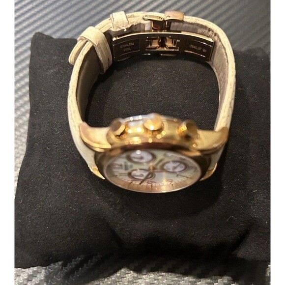 Pre-Owned Tissot Rose Gold and Ivory MOP Chronograph Watch - Picture 5 of 11